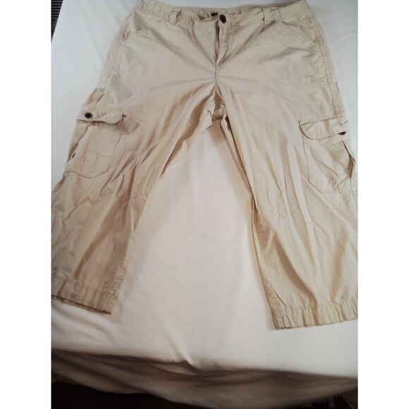 Women's Tommy Hilfiger‎ Women's Cargo Khaki Capris Pants Size 16 - Picture 12 of 16